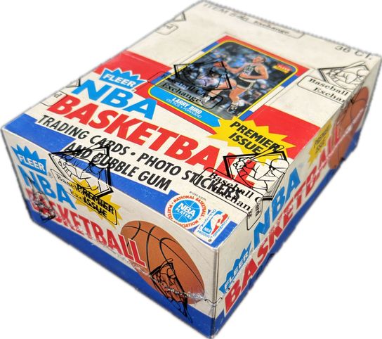 1986 Fleer Basketball Unopened Wax Box - 36ct Packs - BBCE Auth