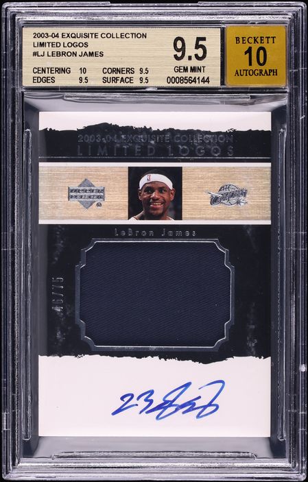 2003 Exquisite Collection Limited Logos LeBron James LJ