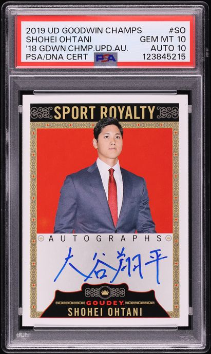 2019 Upper Deck Goodwin Champions 2018 Goodwin Champions Update Autograph Shohei Ohtani SO
