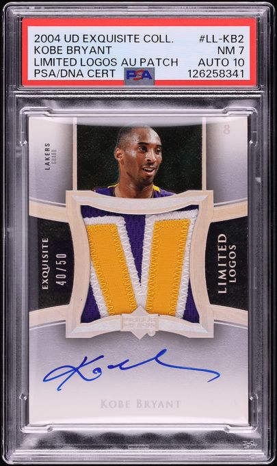 2004 UD Exquisite Collection Limited Logos Autograph Patch Kobe Bryant LL-KB2