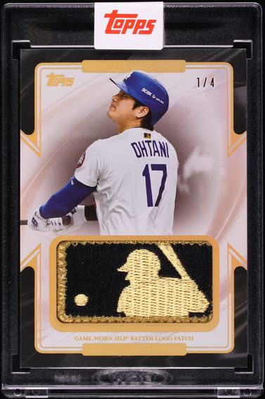 2025 Topps Chrome MVP Award Shohei Ohtani GOLD MLB LOGOMAN PATCH 1/4 #GOLD-SO