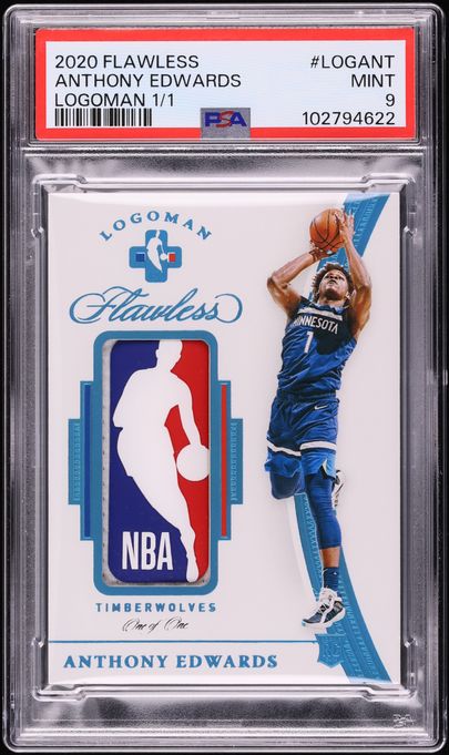 2020 Panini Flawless Logoman 1/1 Anthony Edwards LOGANT