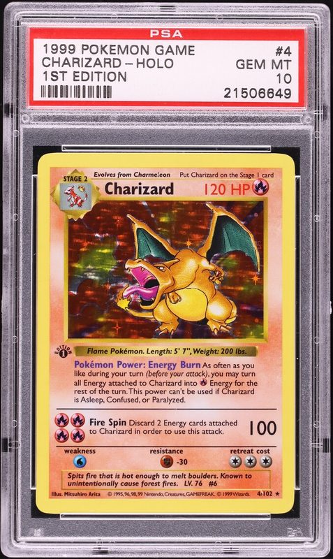 1999 Pokemon Game Charizard-Holo 1st Edition 4