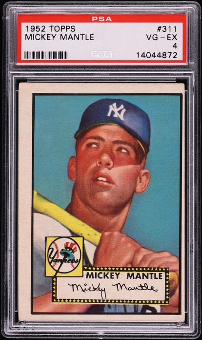 1952 Topps Mickey Mantle 311