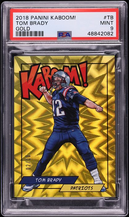 2018 Panini Kaboom! Tom Brady Gold TB