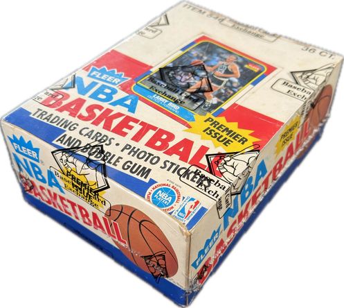 1986 Fleer Basketball Unopened Wax Box - 36ct Packs - BBCE AUTH