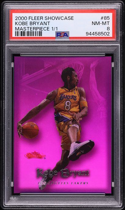 2000 Fleer Showcase Kobe Bryant Masterpiece 1/1 85