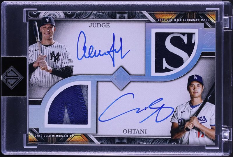 2025 Topps Transcendent Collection Aaron Judge & Shohei Ohtani PATCH AUTO 1/1 #DPA-JO