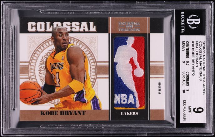 2010 Playoff National Treasures Colossal Materials NBA Logoman Kobe Bryant/2 18