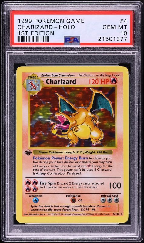 1999 Pokemon Game Charizard-Holo 1st Edition 4