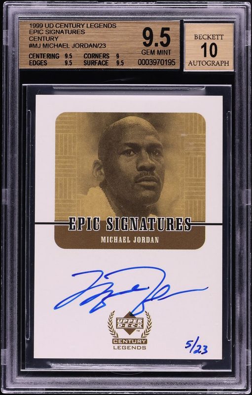 1999 Upper Deck Century Legends Epic Signatures Century Michael Jordan/23 MJ