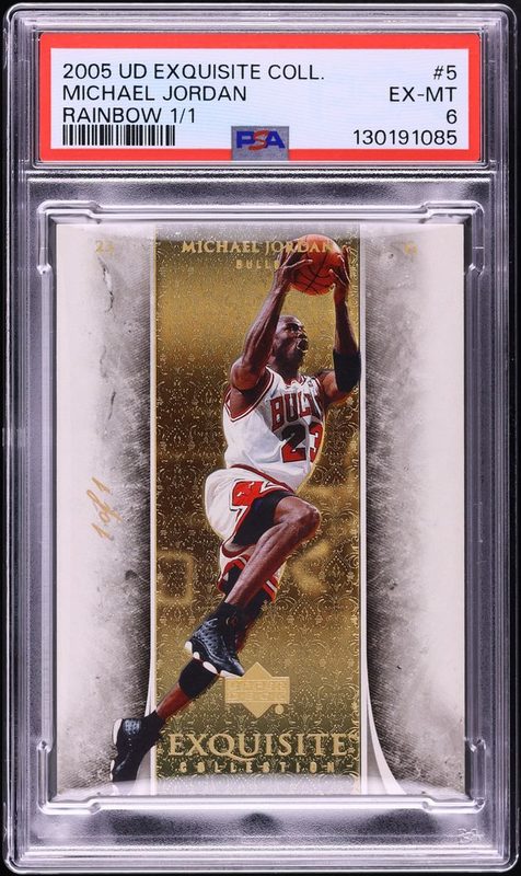 2005 UD Exquisite Collection Michael Jordan Rainbow 1/1 5