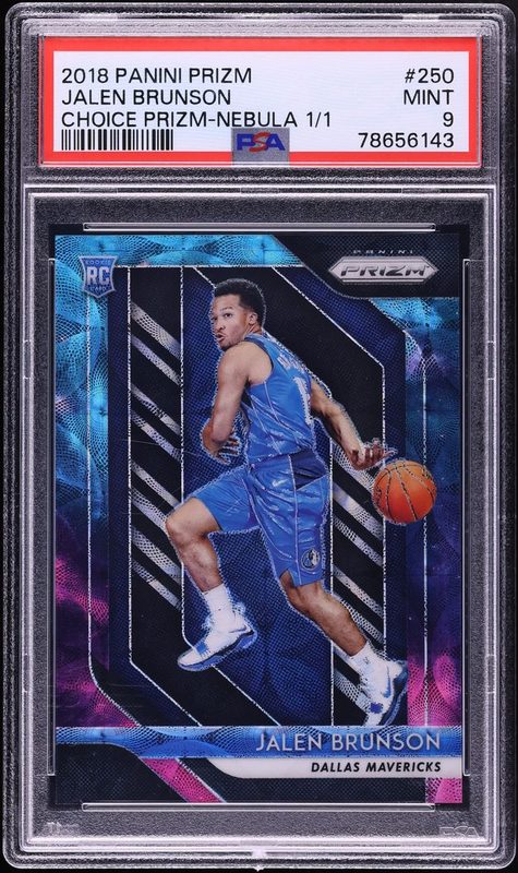 2018 Panini Prizm Jalen Brunson Choice Prizm-Nebula 1/1 250