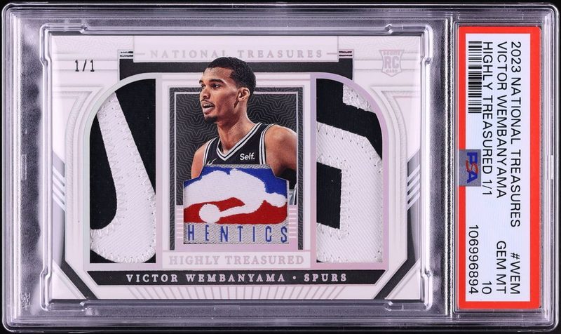 2023 Panini National Treasures Highly Treasured 1/1 Victor Wembanyama WEM