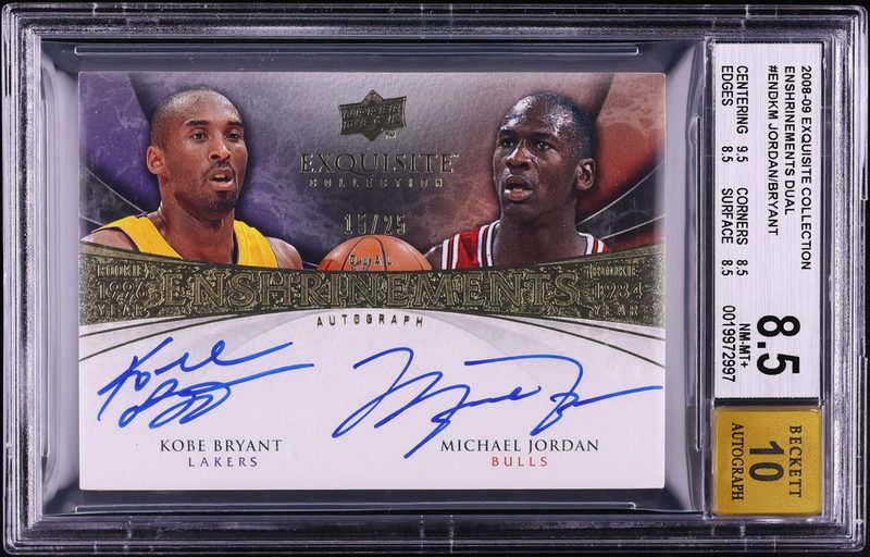 2008 Exquisite Collection Enshrinements Dual Michael Jordan/25/Kobe Bryant ENDKM