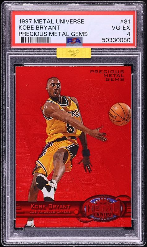 1997 Metal Universe Kobe Bryant Precious Metal Gems 81