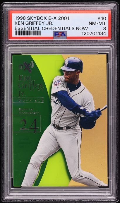1998 Skybox E-X 2001 Ken Griffey Jr Essential Credentials Now 10