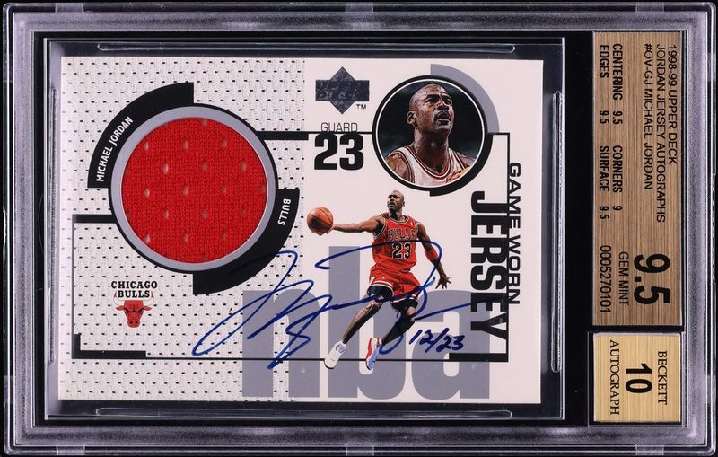 1998 Upper Deck Michael Jordan Game Jersey Autographs Michael Jordan MJx MJx-GJ