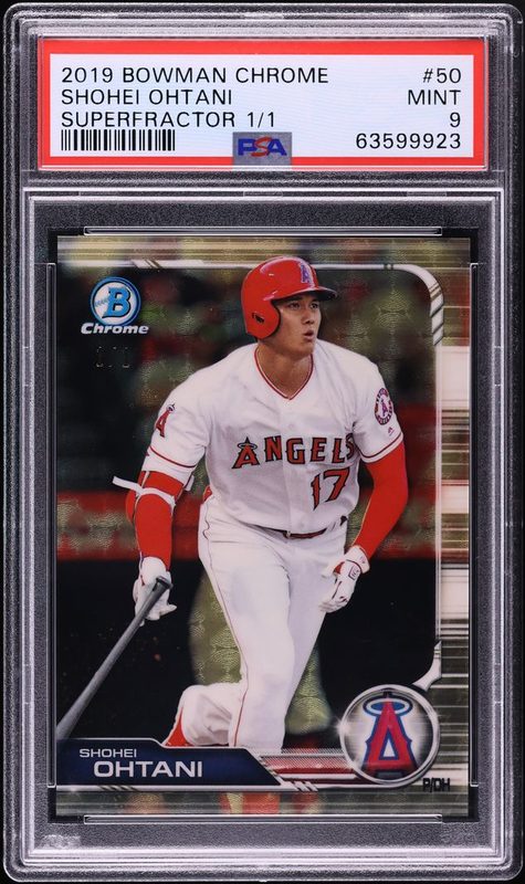 2019 Bowman Chrome Shohei Ohtani Superfractor 1/1 50