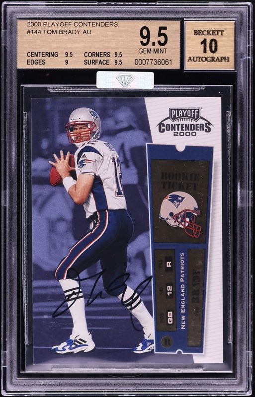 2000 Playoff Contenders Tom Brady AU RC 144