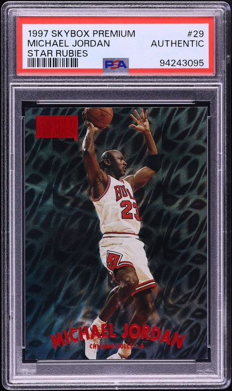 1997 Skybox Premium Michael Jordan Star Rubies 29