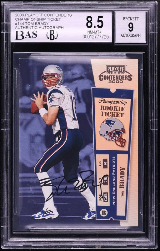 2000 Playoff Contenders Championship Ticket Tom Brady AU 144