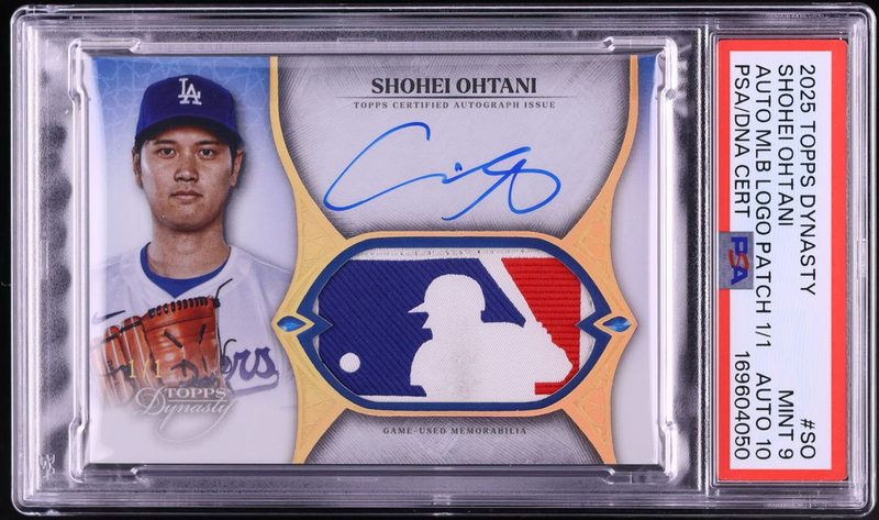 2025 Topps Dynasty Dynasty Autographed MLB Logo Patch 1/1 Shohei Ohtani SO