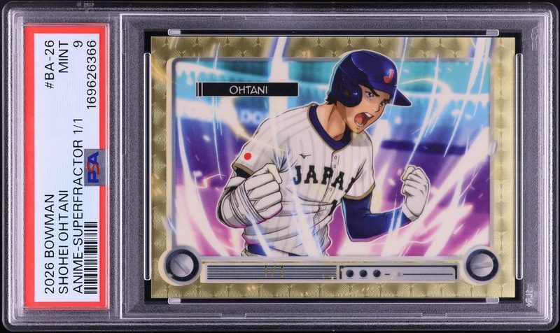 2026 Bowman Chrome Anime Shohei Ohtani Superfractor 1/1 BA-26