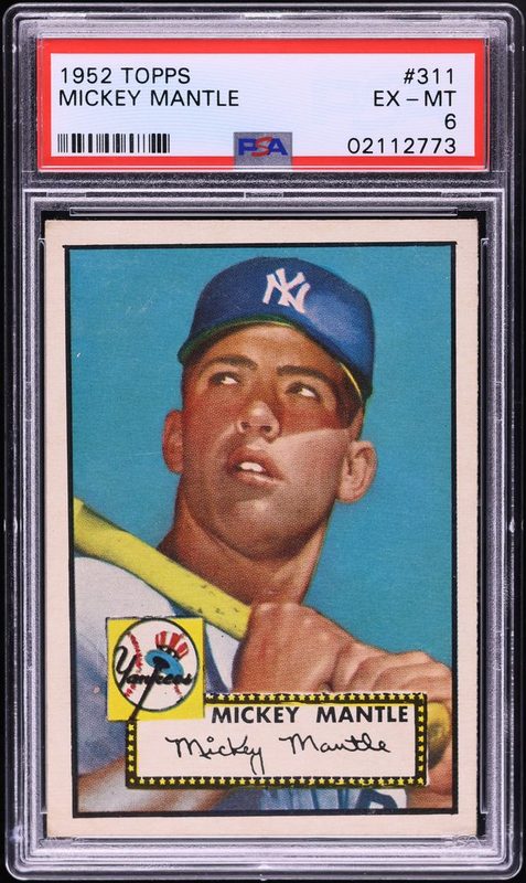 1952 Topps Mickey Mantle 311