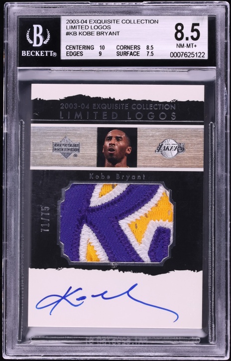 2003 Exquisite Collection Limited Logos Kobe Bryant KB