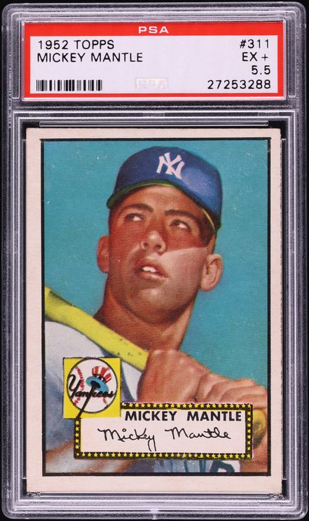 1952 Topps Mickey Mantle 311