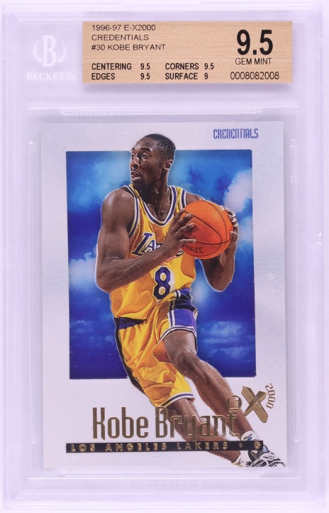 1996 E-X2000 Credentials Kobe Bryant 30